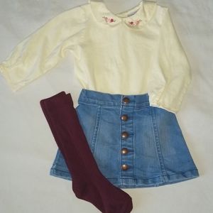 Infant old navy denim skirt